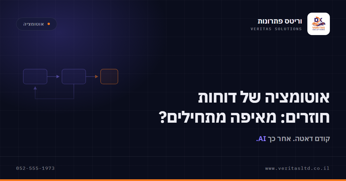 תמונת מאמר: אוטומציה של דוחות חוזרים: מאיפה מתחילים?