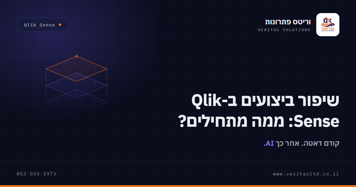 תמונת מאמר: שיפור ביצועים ב-Qlik Sense: ממה מתחילים?